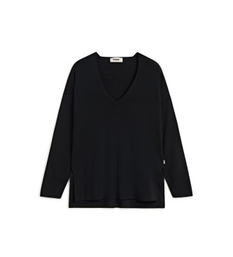 ECOALF para mujer. MCWGAKNGRACI0665S25-319 Jersey Gracili negro (XS), Casual, Lyocell, Sostenible