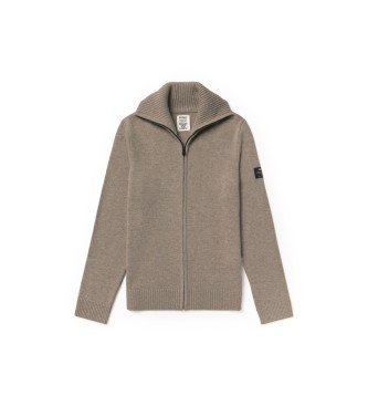 ECOALF para hombre. MCMGAKNSASA00632W25-361 Jersey Sasa marrón (M), Casual, Sostenible, Lana reciclada