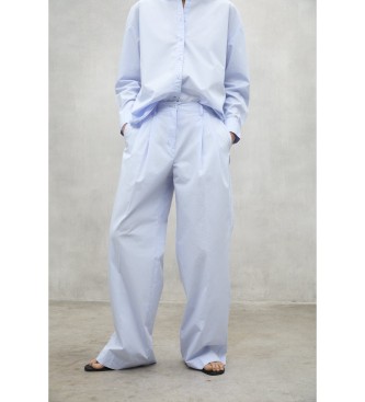 ECOALFvoor vrouwen. MCWGAPAONIAR0712S25-147 Oniar broek blauw (36), Casual, Biologisch katoen, Duurzaam
