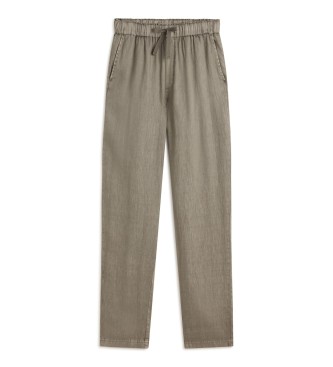 ECOALF för kvinnor. MCWGAPAINDO00710S24-230 Indo gröna byxor (M), Casual, Lino