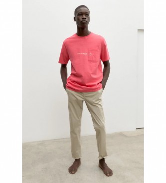 ECOALF para hombre. GATSRAFFI0823MS23-264 Camiseta Raffialf fúcsia (XXL), Casual, Sostenible, Algodón Reciclado, ECOALF outlet 2024.