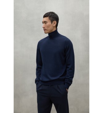 ECOALF para hombre. MCMGAKNSAUCO0664W24-161 Jersey Sauco marino (S), Casual, Sostenible, Lana reciclada