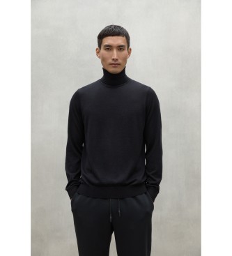 ECOALF para hombre. MCMGAKNSAUCO0664W24-319 Jersey Sauco Negro (M), Casual, Sostenible, Lana reciclada