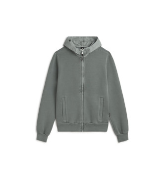 ECOALF para hombre. MCMGAHYDYLAN0303S26-125 Sudadera Dylan Hybrid verde (S), Casual, Poliéster Reciclado, Sostenible