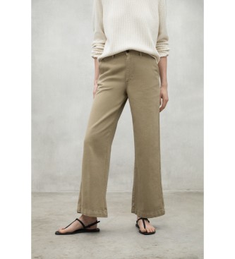 ECOALFvoor vrouwen. MCWGAPAVALLS0186S25-534 Valls beige broek (40), Casual, Katoen, Duurzaam
