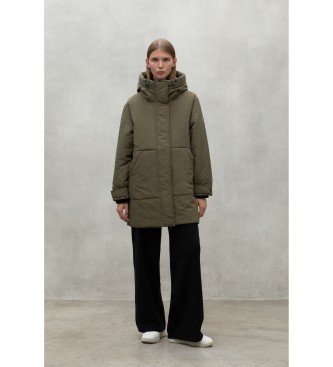 ECOALF para mujer. MCWGAJKYARI00166W24-135 Abrigo Yari marrón (M), Casual, Sostenible, Nylon reciclado