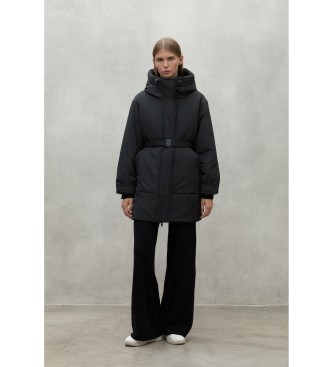 ECOALF para mujer. MCWGAJKYARI00166W24-319 Abrigo Yari negro (XS), Casual, Sostenible, Nylon reciclado