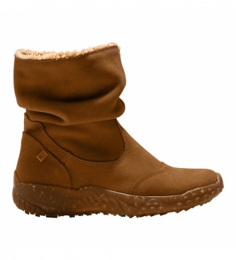EL NATURALISTA para mulher. Botas de couro castanho N5624 EL NATURALIS