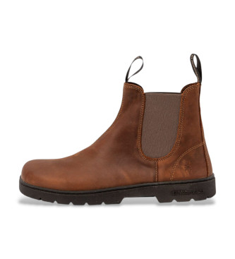 El Naturalista unisex. 2526211560 Botins em pele N5262 castanho (44), Couro, Marrom, Plano, Nenhum, Casual
