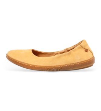 El Naturalista para mujer. 253004F50005_024 Bailarinas de Piel N5300 Coral amarillo (38), Plano, Ninguno, Casual