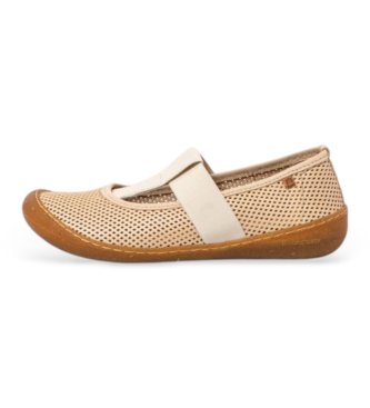 El Naturalista para mujer. 25787R1ZZ005_020 Bailarinas de Piel N5787R Pawikan beige (37), Plano, Ninguno, Casual