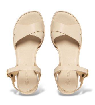 El Naturalista Sandalias de Piel Gaia beige