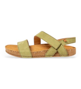 El Naturalista unisex. 2579114G1005_0G3 Lädersandaler N5791 Balance grön (40), Hud, Karta, Kardborreband, Casual