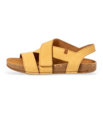 El Naturalista unisex. 2579912F5005_024 Lädersandaler N5799 Balance gul (43), Hud, Karta, Kardborreband, Casual