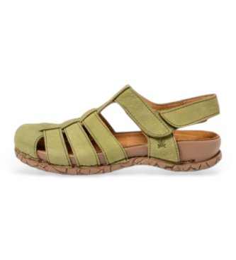 Unisex. 2586213G1005_0G3 Sandalias de Piel N5862 Tabernas (45), Plano, Velcro, Casual