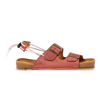 El Naturalista para mujer. 2600011SV005_008 Sandalias de Piel N6000 Horizon rojo (40), Plano, Hebilla, Casual