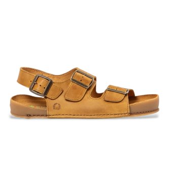 El Naturalista unisex. 2600111OM005_024 Lädersandaler N6001 gul (36), Hud, Karta, Spänne, Casual