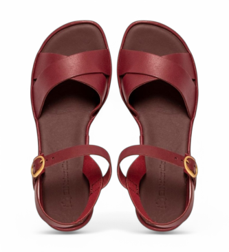 El Naturalista para mujer. 2N8541167005_008 Sandalias de Piel N854 Gaia burdeos (37), 3 a 5cm, Hebilla, Casual