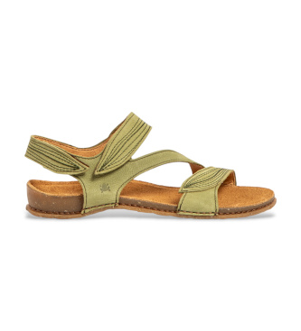 Para mujer. 2581012G1005_0G3 Sandalias de Piel N5810 Panglao (39), Plano, Velcro, Casual