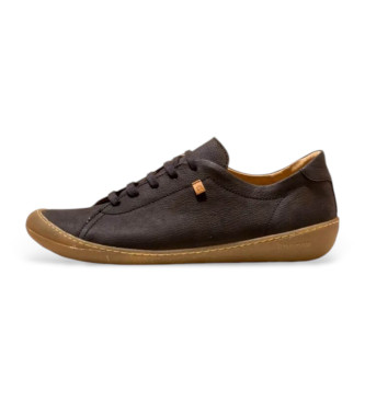 El Naturalistaunisex. 257701101005_001 Pawikan Leren Sneakers Zwart (46), Leer, Plat, Veters, Casual