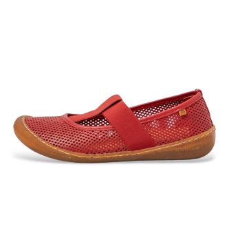 El Naturalista para mujer. 25787R1L1005_008 Zapatos de Piel N5787R Pawikan rojo (37), Plano, Ninguno, Casual