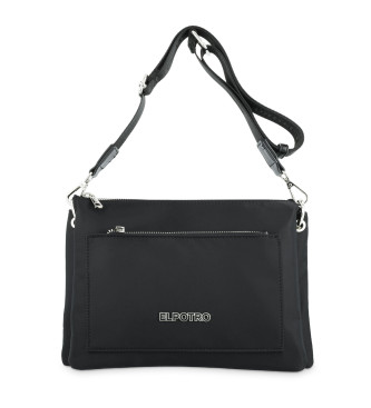 El Potro para mujer. 5002-NYLON Bolso Macuto Fuelles negro (OSFA), Casual, El Potro outlet 2024.