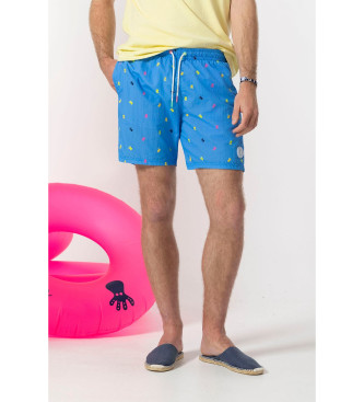 El Pulpo para hombre. 11090226409 Bañador Allover azul (XXL), Beachwear, Poliamida