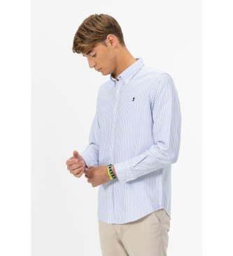 El Pulpo para homem. 11050127174 Camisa oxford de popelina cor-de-rosa azul (S), Casual, Algodão, Manga comprida