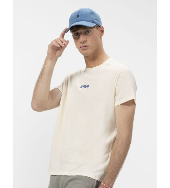 El Pulpo para hombre. 11010126616 Camiseta Estampado beige (S), Casual, Manga corta, Algodón Orgánico, Sostenible