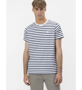 El Pulpo para hombre. 11010126635 Camiseta a Rayas Náuticas azul (M), Casual, Manga corta, Algodón Orgánico, Sostenible