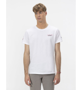 Camiseta Triple Logo Dibujado blanco (M), Casual, Manga corta, Algodón Orgánico, Sostenible
