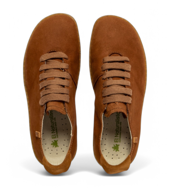 El Naturalista para hombre. 2N2968230005_023 Zapatillas de piel N296 Viajero marrón 3