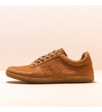 EL NATURALISTA. Zapatillas de piel Nobuck-W Cinnamon Estratos camel