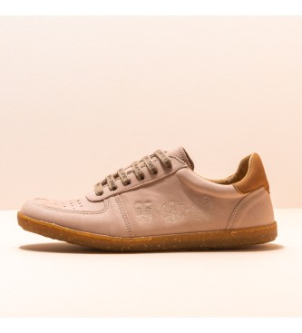 EL NATURALISTA. Zapatillas de piel Nobuck-W Pale Estratos beige