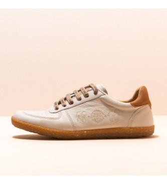EL NATURALISTA. Zapatillas de piel Nobuck-W White Estratos blanco