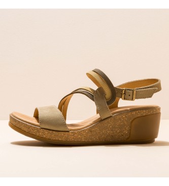 EL NATURALISTA para mujer. Sandalias de piel Pleasant Liquen Mixed Le