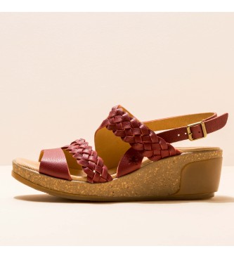 EL NATURALISTA para mujer. Sandalias de piel Natural Grain rojo - Altu