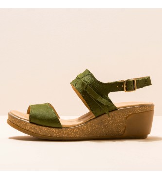 EL NATURALISTA para mujer. Sandalias de piel Pleasant Selva Leaves ve