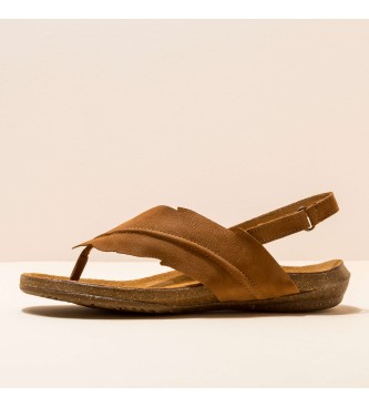 EL NATURALISTA para mujer. Sandalias de piel Pleasant Wood Wakataua ca