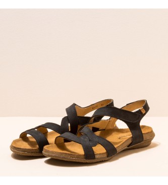 El Naturalista para mujer. 250791101005_001 Sandalias de piel Pleasant Black Wakataua negro 2