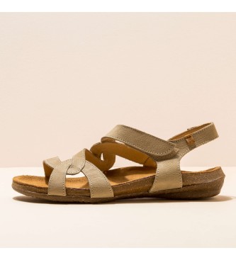 EL NATURALISTA para mujer. Sandalias Pleasant Liquen Wakataua beige