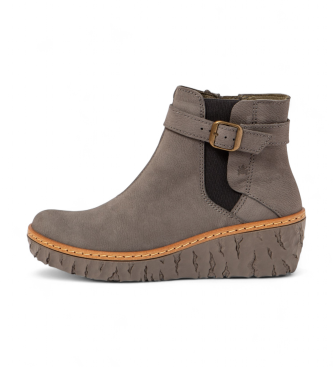 El Naturalista para mujer. 251331EQ0005_039 Botines de piel Pleasant Total gris (36), 5 a 8cm, Cremallera