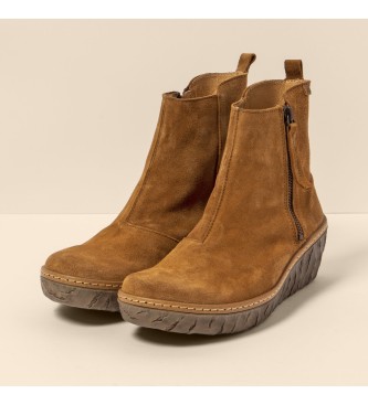 El Naturalista para mujer. 251671155005_023 Botines de Piel N5167 Myth Yggdrasil marrón claro -Altura tacón 5,7cm- 2