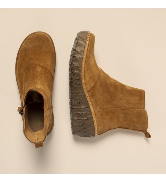 El Naturalista para mujer. 251671155005_023 Botines de Piel N5167 Myth Yggdrasil marrón claro -Altura tacón 5,7cm- 4