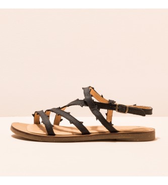EL NATURALISTA para mujer. Sandalias de piel Tulip negro EL NATURALIST