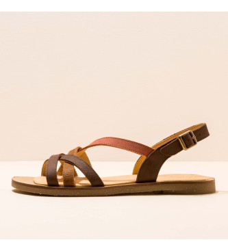 EL NATURALISTA para mujer. Sandalias de piel Tulip marrÃ³n EL NATURALI