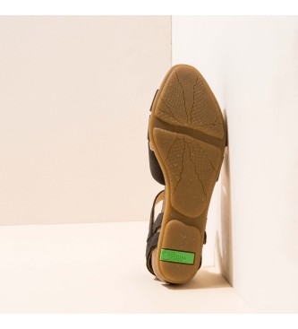 El Naturalista para mujer. 252071101005_001 Sandalias de piel Pleasant Black Stella negro 3