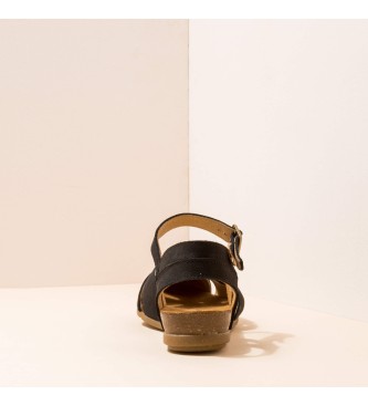 El Naturalista para mujer. 252071101005_001 Sandalias de piel Pleasant Black Stella negro 4