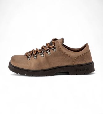 El Naturalistaunisex. 2526611LY005_020 Arizona beige schoenen (40), Leer, Plat, Veters, Casual