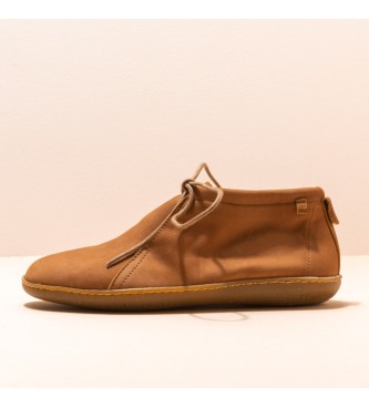 EL NATURALISTA para mujer. Zapatillas de piel Nobuck-W Cinnamon El Via